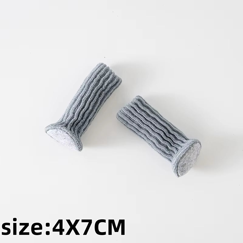 16PCS Knitted Chair Leg Silent Protection Cover Door Handle Wear Resistant anti Slip Floor Scratch Protection Furniture Foot Mat - Bavaro Shop