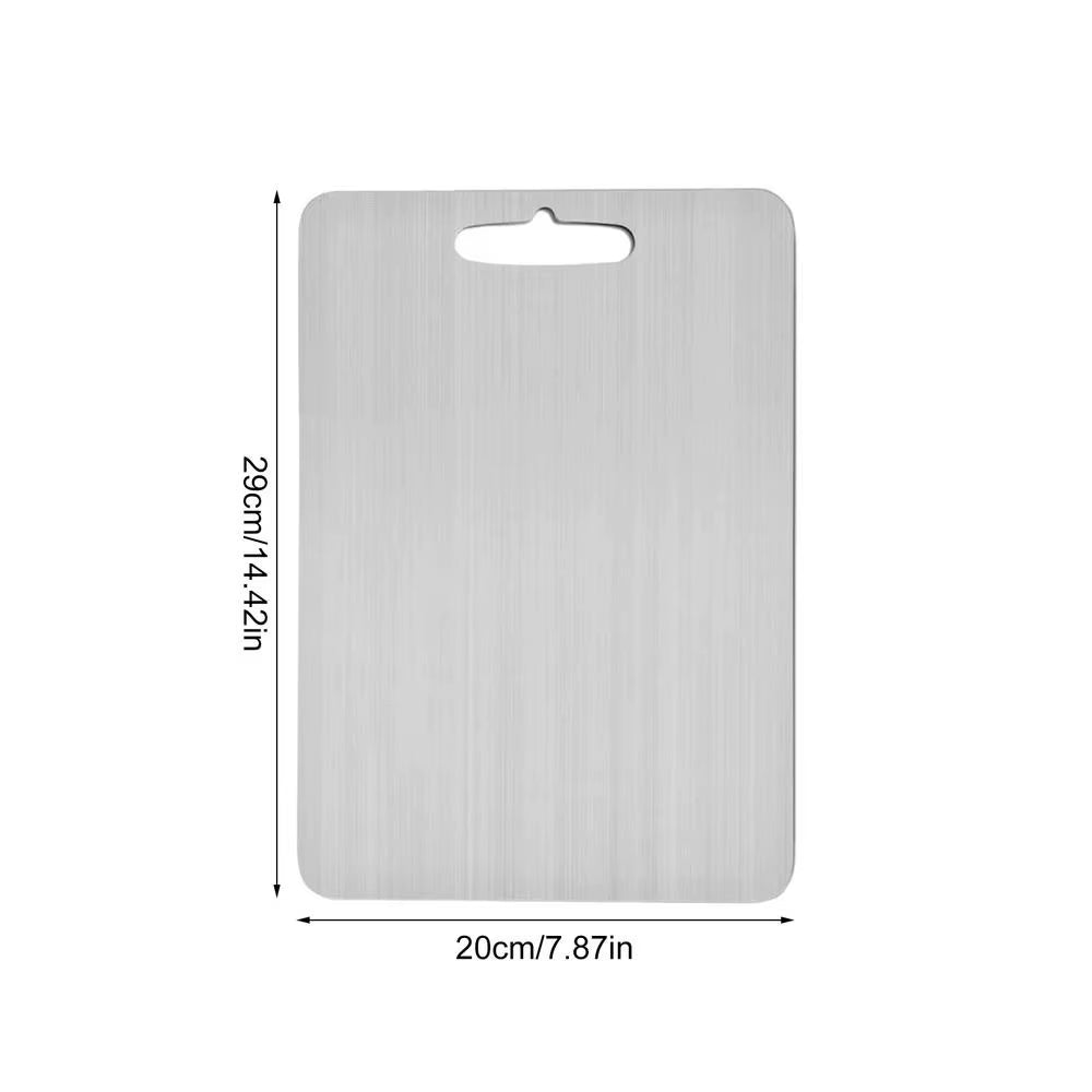 Camping Cutting Board Double - Sided Titanium Kitchen Chopping Board Kitchen Stainless Steel Cutting Board for Kitchen, Heavy Duty - Bavaro Shop