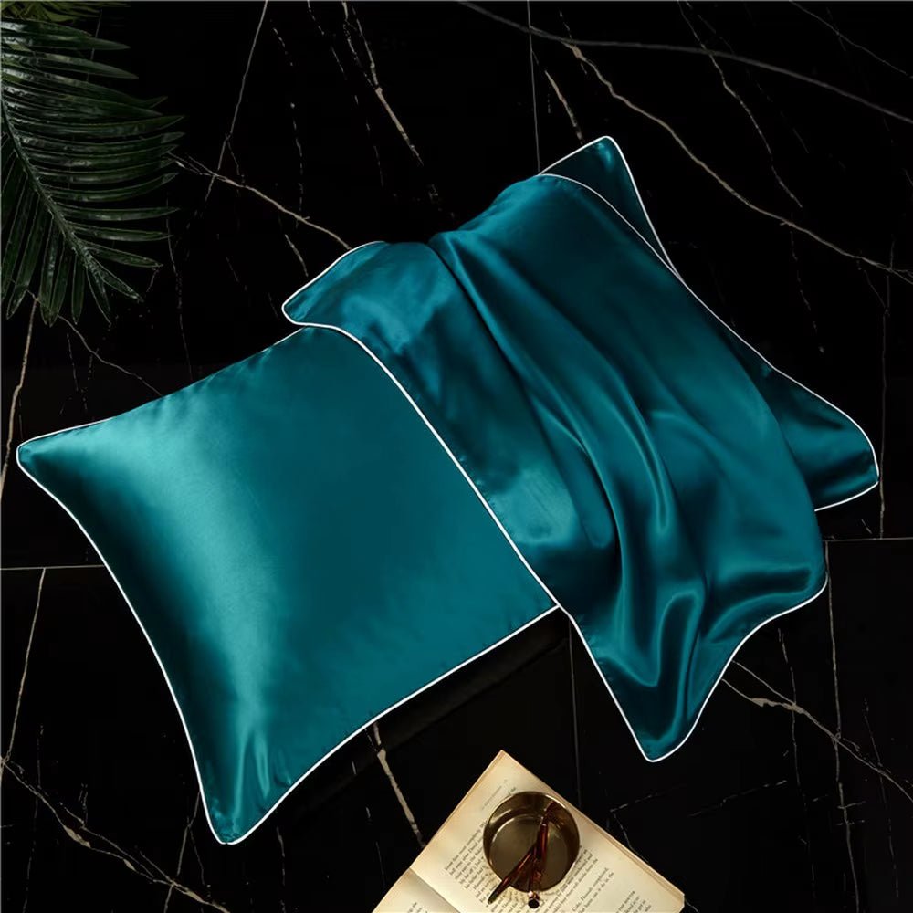 New 100% Mulberry Silk Pillowcase Top Quality Pillow Case Silk Pillows Case 48X74CM Pillowcase Bed Throw Single Pillow Covers - Bavaro Shop