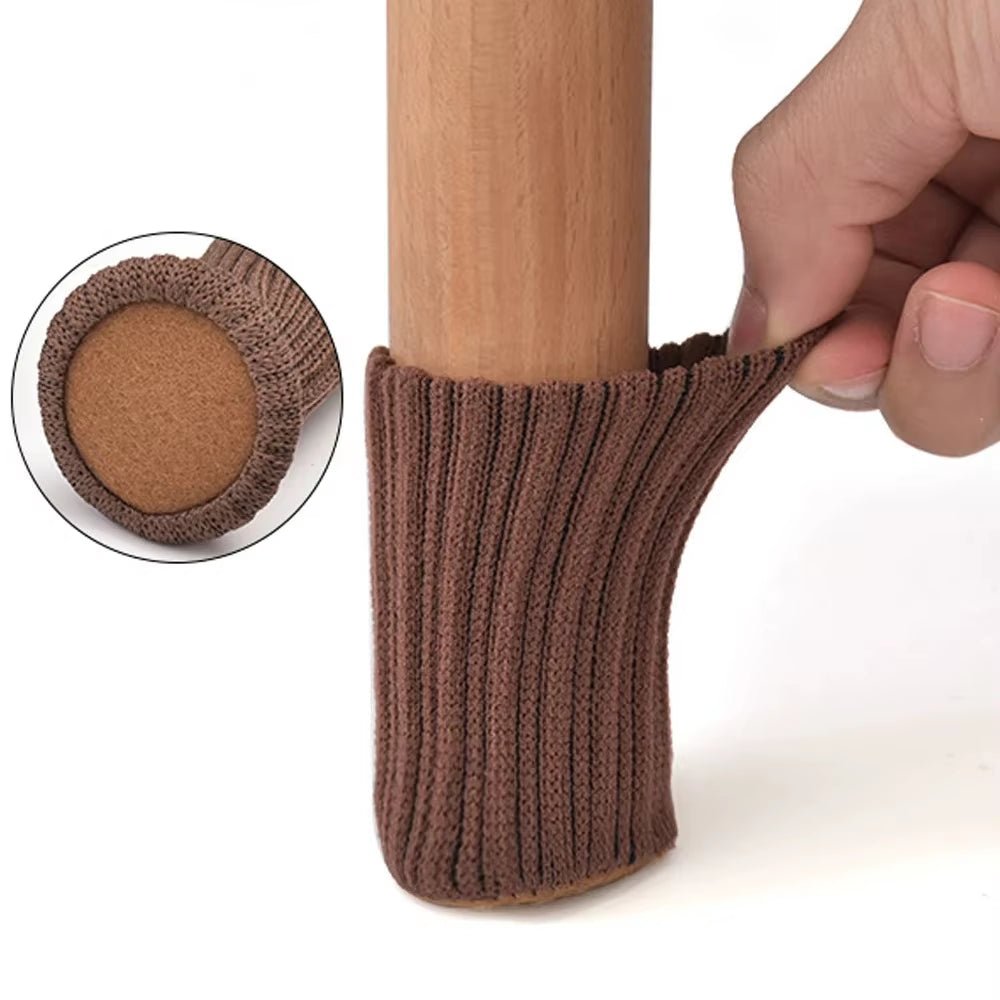 16PCS Knitted Chair Leg Silent Protection Cover Door Handle Wear Resistant anti Slip Floor Scratch Protection Furniture Foot Mat - Bavaro Shop