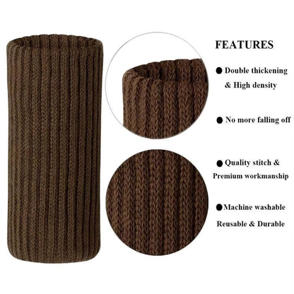 16PCS Knitted Chair Leg Silent Protection Cover Door Handle Wear Resistant anti Slip Floor Scratch Protection Furniture Foot Mat - Bavaro Shop