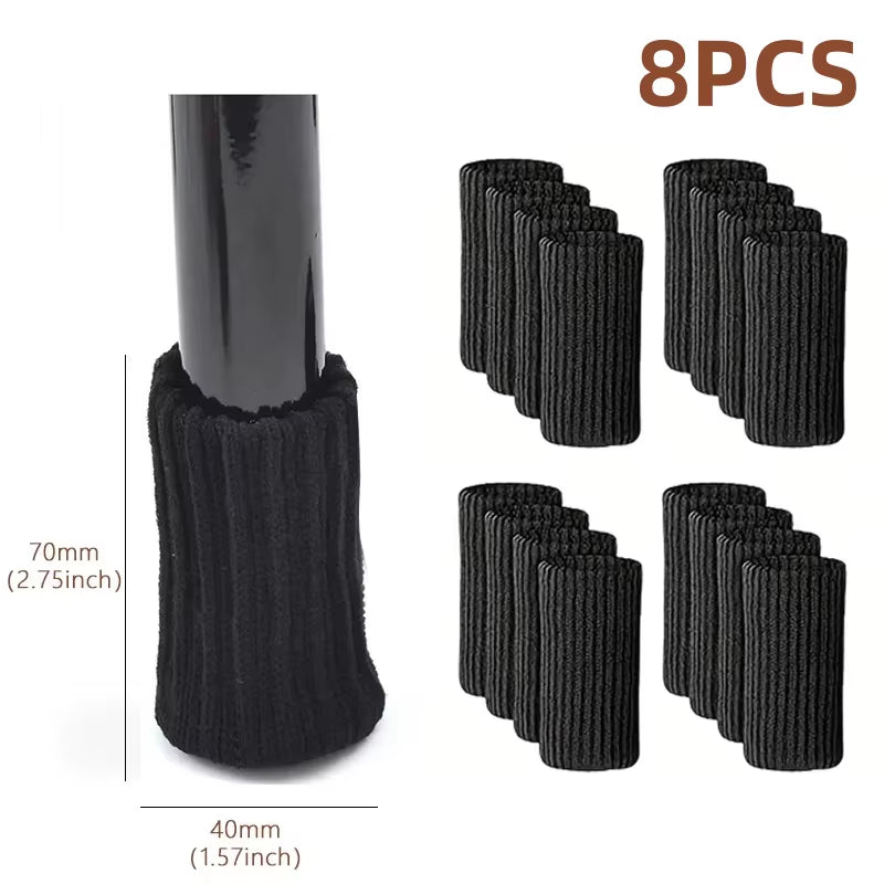 16PCS Knitted Chair Leg Silent Protection Cover Door Handle Wear Resistant anti Slip Floor Scratch Protection Furniture Foot Mat - Bavaro Shop