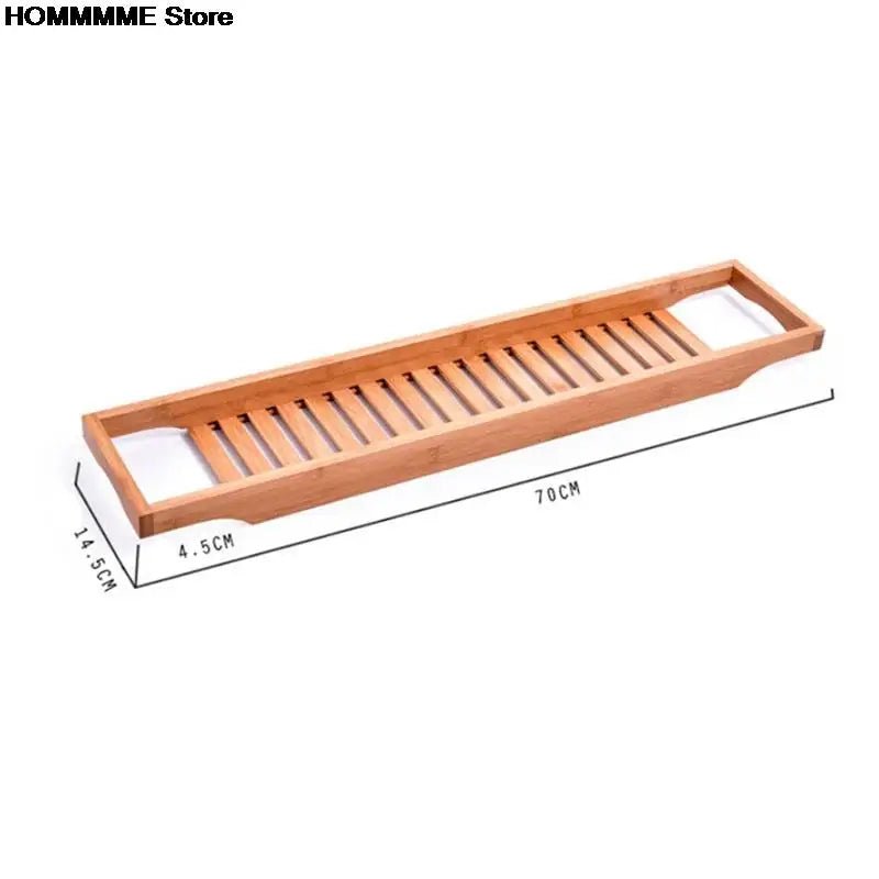 1PC Bamboo Extension Antiskid Bathroom Multi Function Bathtub Shelf Toilet Spa Bath Shelf Bathtub Tray Bathtub Accessories - Bavaro Shop