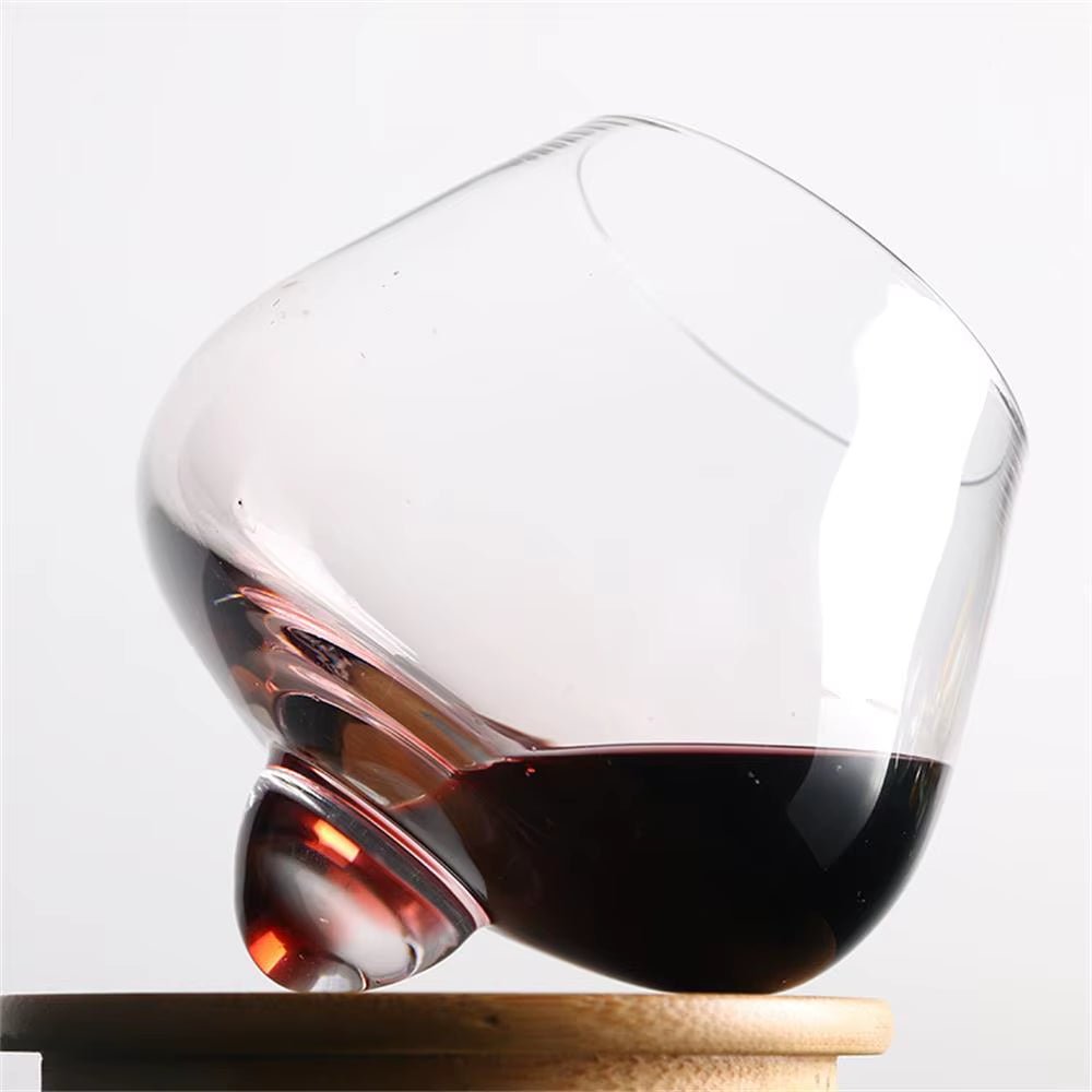 250Ml/400Ml Rolling Decanter Whiskey Glass Vintage Brandy Cocktail Beer Tumbler Glass Bar Drinkware Glass Coffe Wine Mug Cup - Bavaro Shop