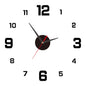 3D Creative Frameless DIY Wall Hanging Clock Wall Stickers Home Mute Digital Clock Living Room Office Wall Decoration - Bavaro Shop