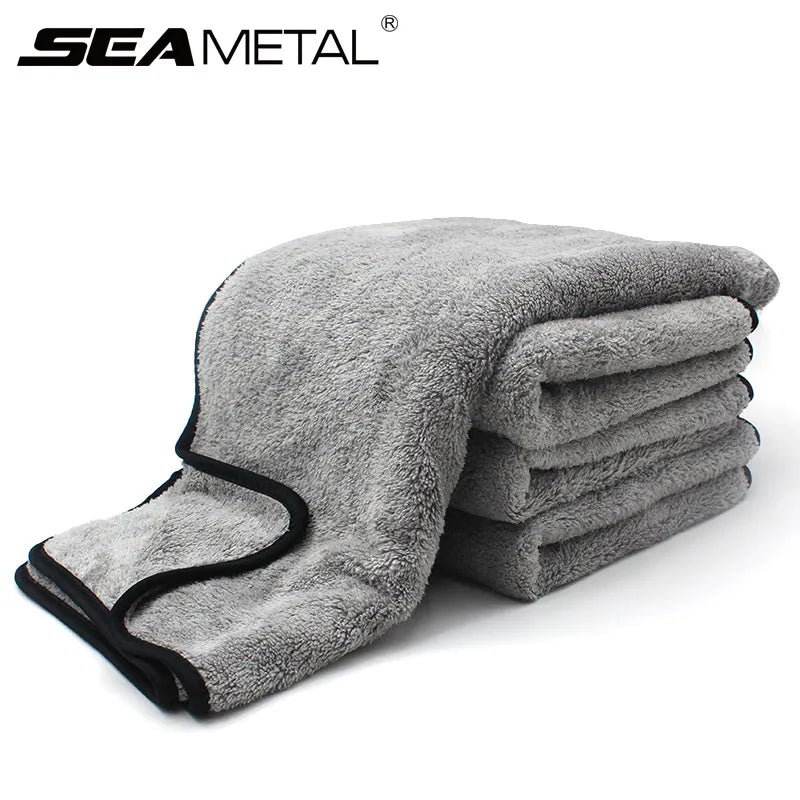 75X35 60X40Cm Microfiber Car Wash Towel Fast Drying Auto Cleaning Extra Soft Cloth High Water Absorption for Car Wash Accessorie - Bavaro Shop