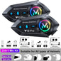 Bluetooth 5.3 Waterproof Motorcycle Helmet Intercom Headset with 300M Communication Range - Bavaro Shop