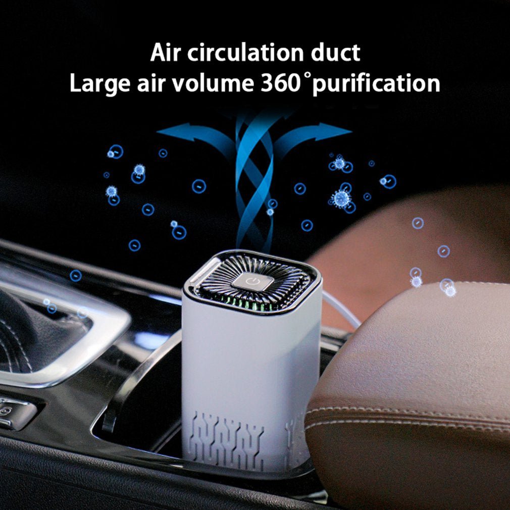 Car Air Purifier Portable Negative Ion Generator Remove Formaldehyde Dust Smoke Air Freshen Washer for Home Car - Bavaro Shop