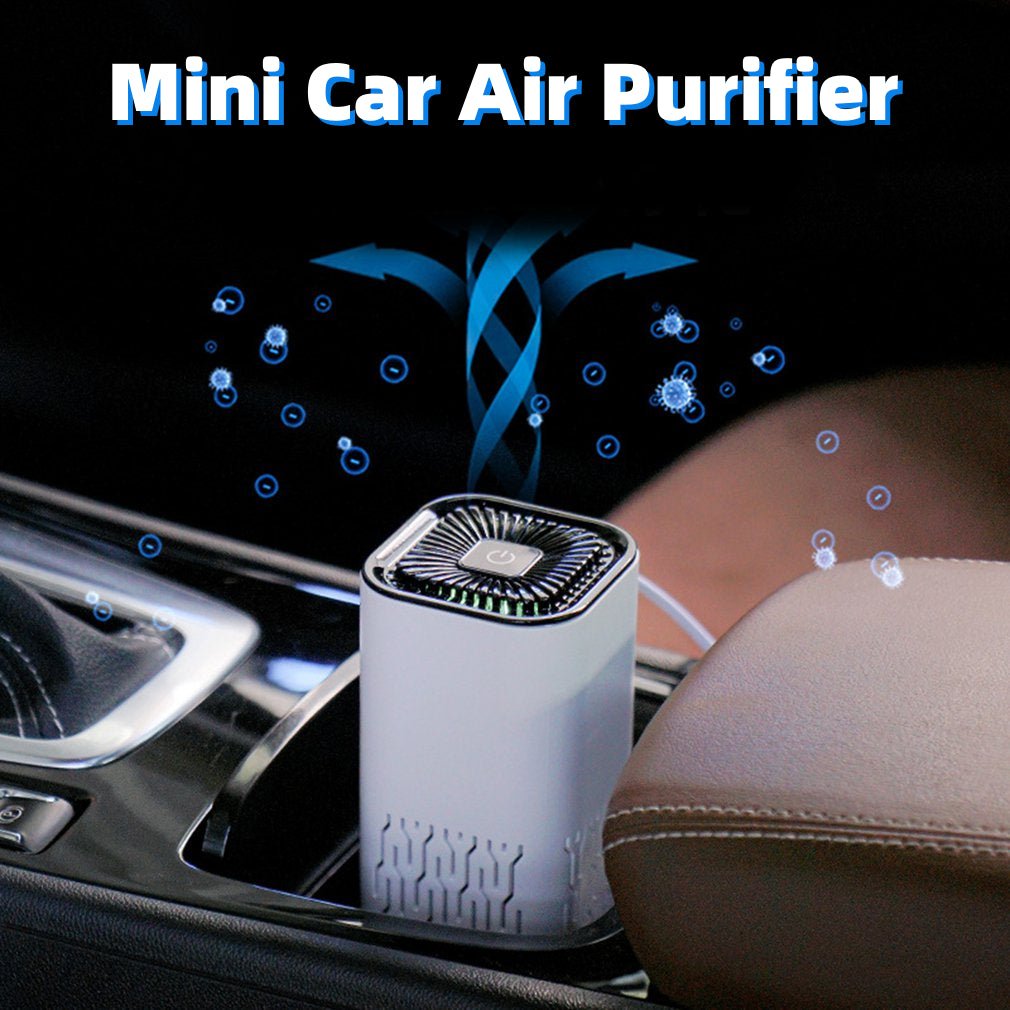 Car Air Purifier Portable Negative Ion Generator Remove Formaldehyde Dust Smoke Air Freshen Washer for Home Car - Bavaro Shop