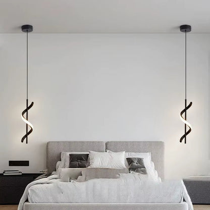 Lustre Bedside Rotating Chandelier Pendant Lights Lampara Colgante Techo Luminaire Suspendu Quarto Casal Chambre Kroonluchters - Bavaro Shop