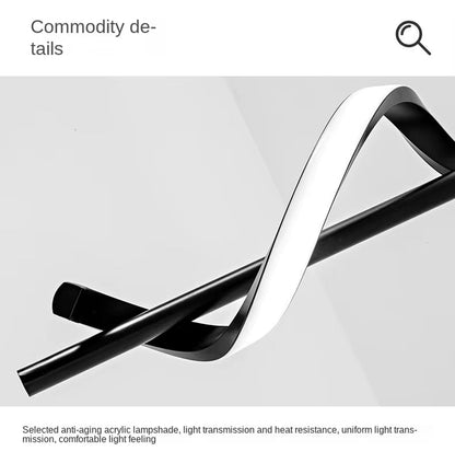 Lustre Bedside Rotating Chandelier Pendant Lights Lampara Colgante Techo Luminaire Suspendu Quarto Casal Chambre Kroonluchters - Bavaro Shop