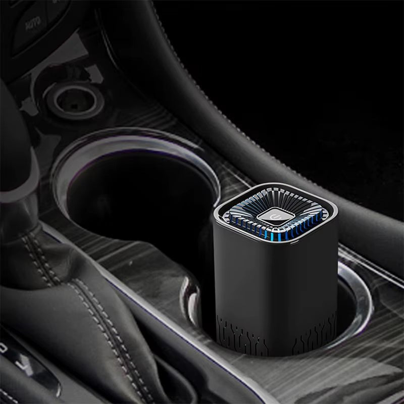 MINI Car HEPA Air Purifier Remove Smoke Odor Formaldehyde Negative Ion Air Cleaner for Car Bedroom Aromatherapy Purification New - Bavaro Shop