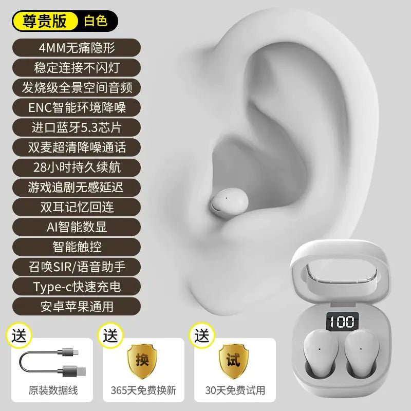 Mini Pro4SS Invisible True Wireless Bluetooth Earbuds - Bavaro Shop