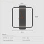 Modern Led Clock Wall Lamp Fixtures for Living Room Restaurant Bedroom Hotel Sconce Lights Decoration Nordic Lighting Indoor - Bavaro Shop
