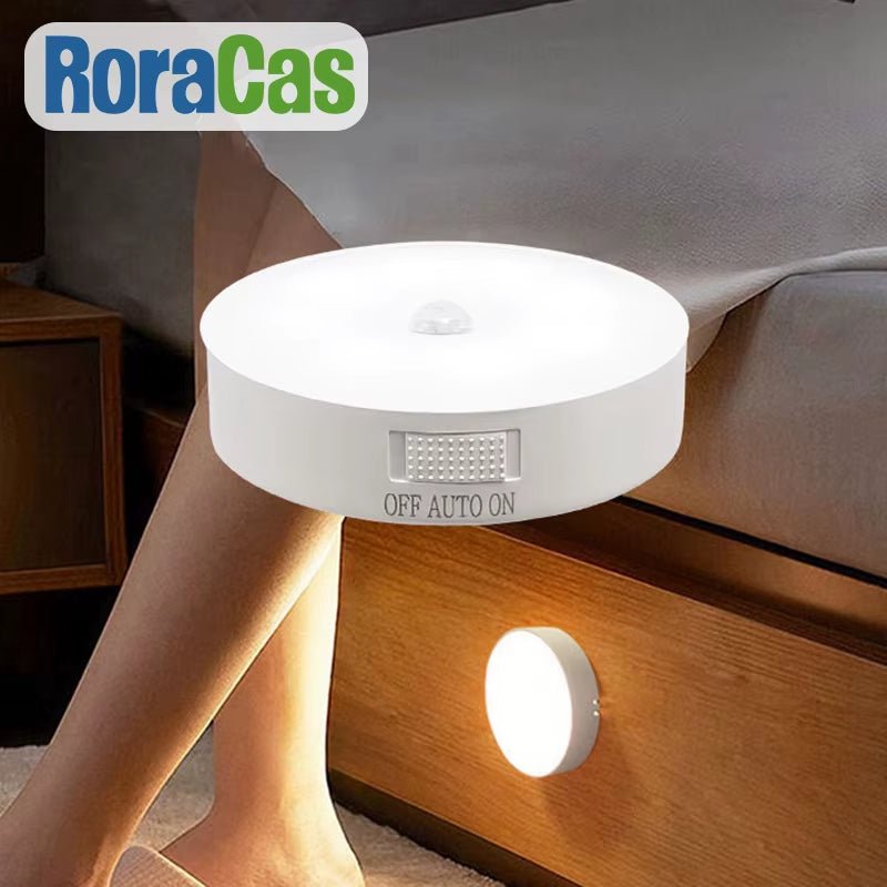 Motion Sensor Light Bedroom Night Light Room Decor USB LED Lamp Rechargeable Home Decoration Lights for Stairs Hallway Closet - Bavaro Shop