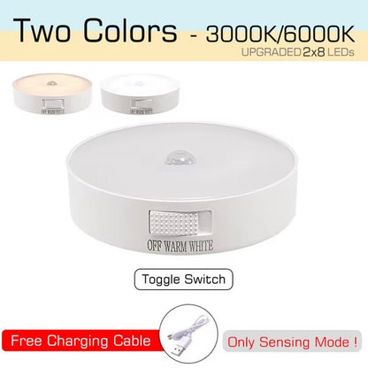 Motion Sensor Light Bedroom Night Light Room Decor USB LED Lamp Rechargeable Home Decoration Lights for Stairs Hallway Closet - Bavaro Shop