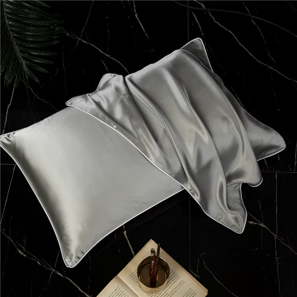 New 100% Mulberry Silk Pillowcase Top Quality Pillow Case Silk Pillows Case 48X74CM Pillowcase Bed Throw Single Pillow Covers - Bavaro Shop