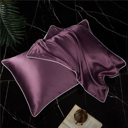 New 100% Mulberry Silk Pillowcase Top Quality Pillow Case Silk Pillows Case 48X74CM Pillowcase Bed Throw Single Pillow Covers - Bavaro Shop