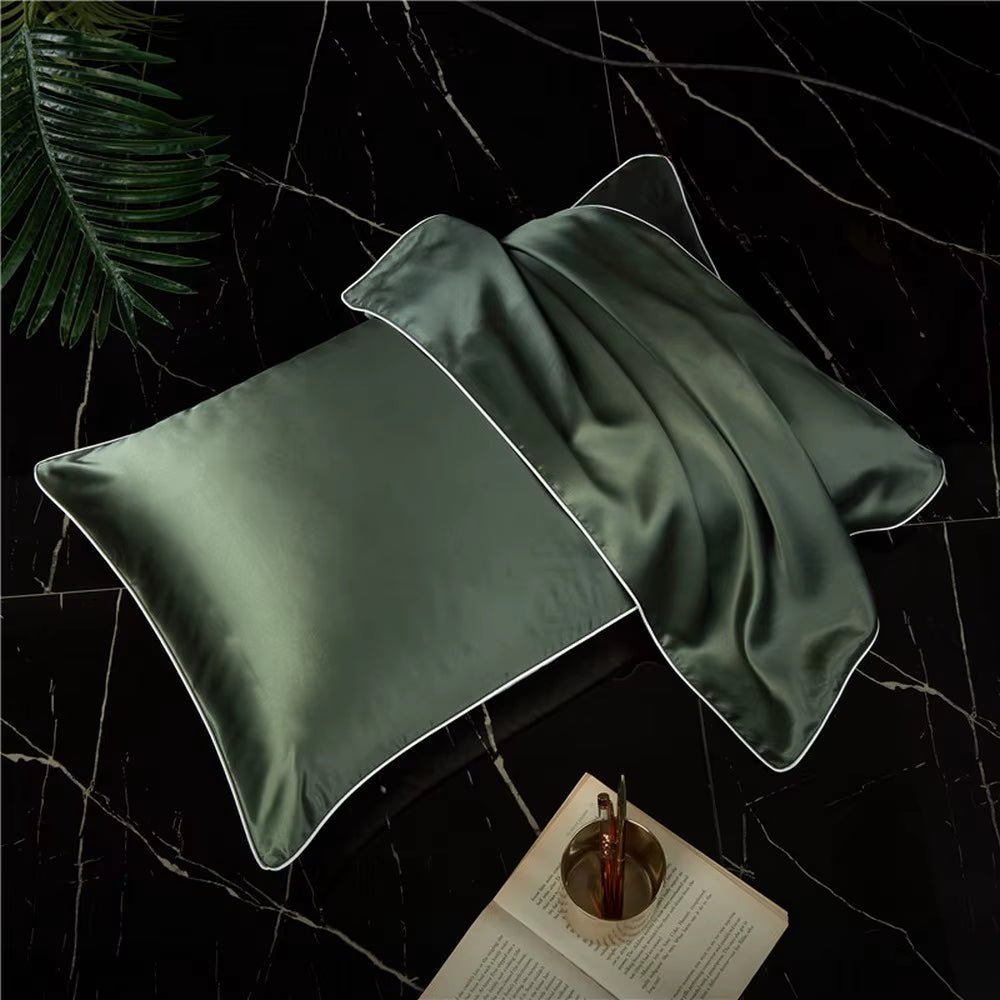 New 100% Mulberry Silk Pillowcase Top Quality Pillow Case Silk Pillows Case 48X74CM Pillowcase Bed Throw Single Pillow Covers - Bavaro Shop
