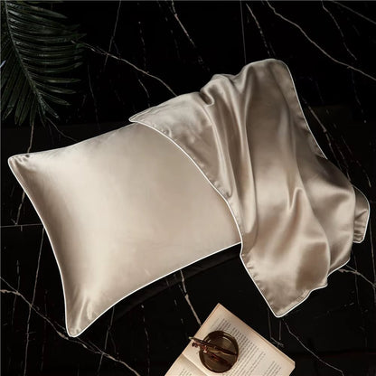 New 100% Mulberry Silk Pillowcase Top Quality Pillow Case Silk Pillows Case 48X74CM Pillowcase Bed Throw Single Pillow Covers - Bavaro Shop