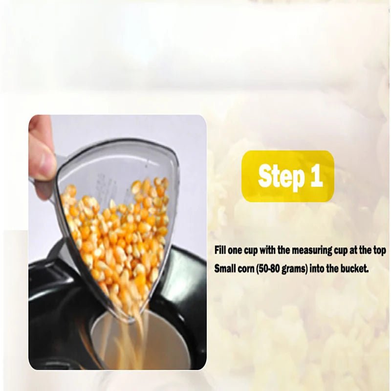 Popcorn Makers Mini Popcorn Machine Electric Household Appliance Machine Fully Automatic Popcorn Machine for Home Kitchen - Bavaro Shop