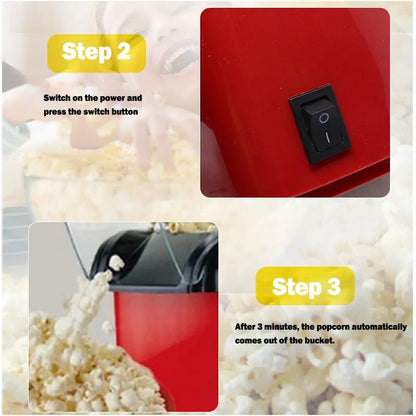 Popcorn Makers Mini Popcorn Machine Electric Household Appliance Machine Fully Automatic Popcorn Machine for Home Kitchen - Bavaro Shop
