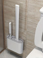 Random Delivery Silicone Toilet Brush Set & Wall Mounted Toilet Brush Holder - Bavaro Shop