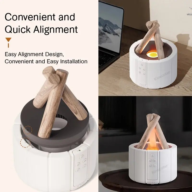 Simulated Flame Aroma Diffuser - Bavaro Shop