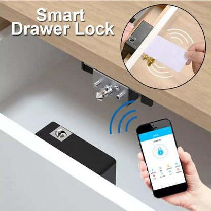 Smart Home Drawer Electronic Lock Hidden DIY Wooden Cabinet Smart Door Lock IC Card Sensor TTLOCK APP Unlock Security Protection - Bavaro Shop