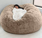 Soft Warm 180*90Cm Fur Giant Removable Washable Bean Bag Bed Cover Comfortable Living Room Furniture Lazy Sofa Coat - Bavaro Shop