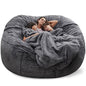 Soft Warm 180*90Cm Fur Giant Removable Washable Bean Bag Bed Cover Comfortable Living Room Furniture Lazy Sofa Coat - Bavaro Shop