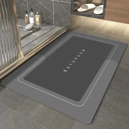 Super Absorbent Bath Mat Rubber Bathroom Rug Non - Slip Entrance Doormat Nappa Skin Floor Mats Toilet Carpet Kitchen Area Rugs - Bavaro Shop