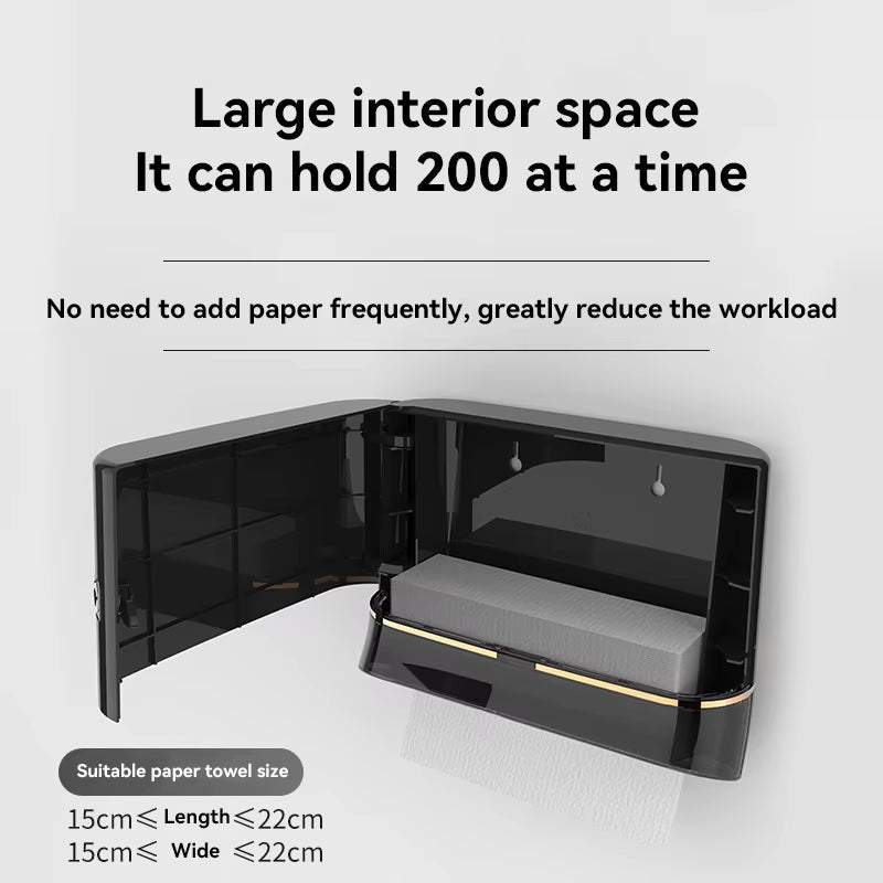 Toilet Paper Towel Dispenser Paper Dispenser Wall Punch Free Tissue Box Towel Dispenser for Kitchen Bathroom Tissue Dispenser - Bavaro Shop