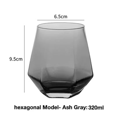 Whisky Glass,Water Glass,Juice Glass, Water Cup,Diamond Water Cup, Glass Cup,Drinkware - Bavaro Shop