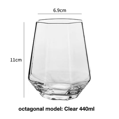 Whisky Glass,Water Glass,Juice Glass, Water Cup,Diamond Water Cup, Glass Cup,Drinkware - Bavaro Shop