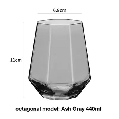Whisky Glass,Water Glass,Juice Glass, Water Cup,Diamond Water Cup, Glass Cup,Drinkware - Bavaro Shop