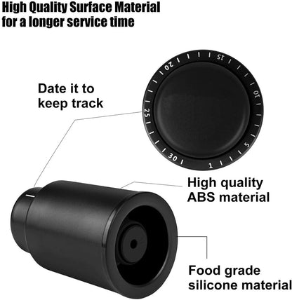 Wine Bottle Stopper Real Vacuum Wine Stoppers Reusable Wine Preserver Wine Corks Keep Fresh Best Gifts for Wine Lovers - Bavaro Shop