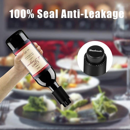Wine Bottle Stopper Real Vacuum Wine Stoppers Reusable Wine Preserver Wine Corks Keep Fresh Best Gifts for Wine Lovers - Bavaro Shop