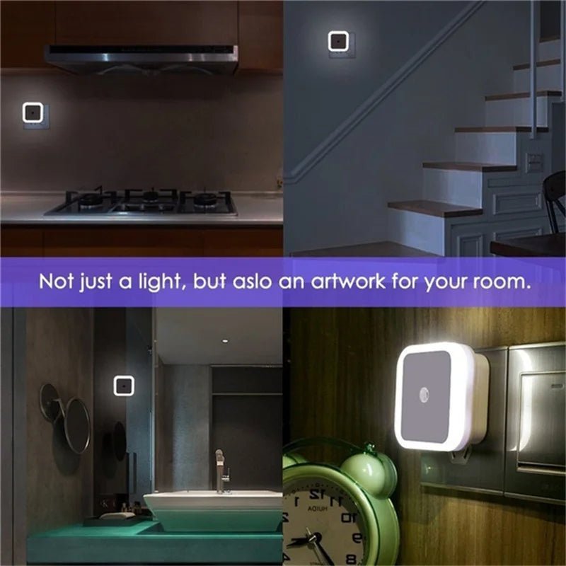 Wireless LED Night Light Sensor Lighting Mini EU US Plug Night Light Lamp for Children Room Bedroom Decoration Lights Lighting - Bavaro Shop
